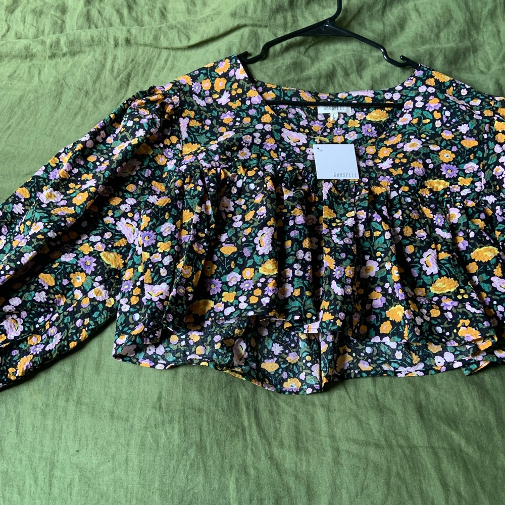 Gospell floral crop top long sleeve - Picture 5 of 8